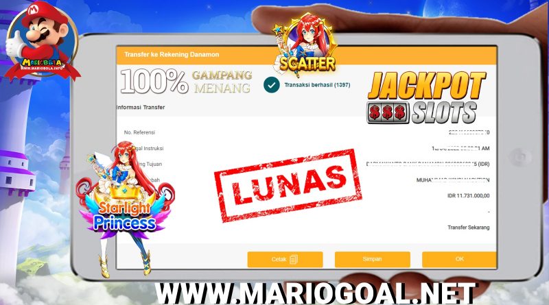 JP SLOT STARLIGHT PRINCESS MARIO BOLA 16 APRIL 2022