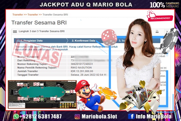 JACKPOT ADU Q PKV GAMES DI MARIO BOLA 28 JUNI 2022