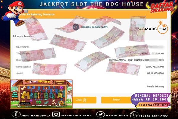 JACKPOT SLOT THE DOG HOUSE DI MARIO BOLA 13 JUNI 2022