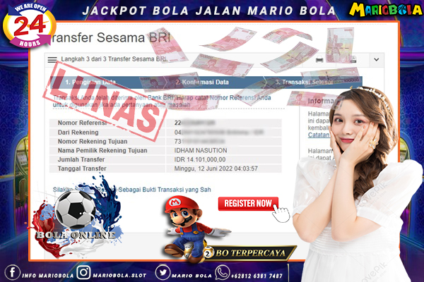 JACKPOT BOLA JALAN HDP DI MARIO BOLA 12 JUNI 2022