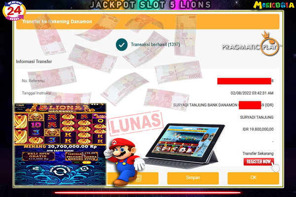 JACKPOT SLOT ONLINE DI MARIO BOLA 02 AGUSTUS 2022