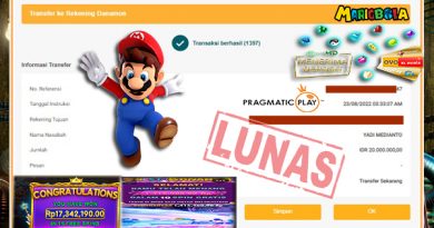 JACKPOT PRAGMATICPLAY DI MARIO BOLA 23 AGUSTUS 2022