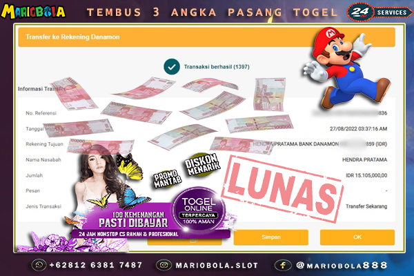 JACKPOT TOGEL TAIPE DI MARIO BOLA 27 AGUSTUS 2022