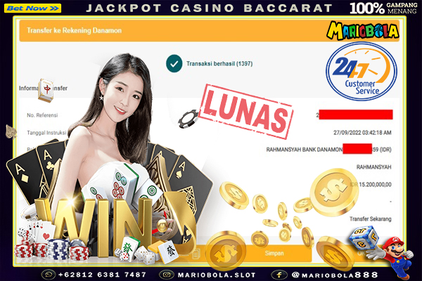 JACKPOT CASINO BACCARAT DI MARIO BOLA 27 SEPTEMBER 2022