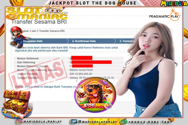 JACKPOT THE DOG HOUSE MARIO BOLA 06 SEPTEMBER 2022