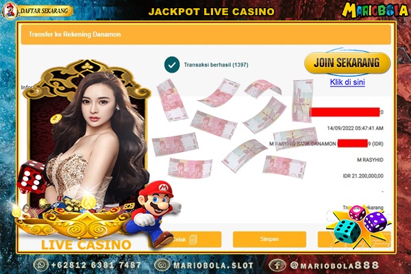 JACKPOT LIVE CASINO DI MARIO BOLA 14 SEPTEMBER 2022