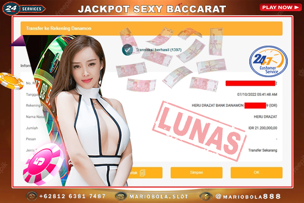 JACKPOT LIVE CASINO DI MARIO BOLA 07 OKTOBER 2022