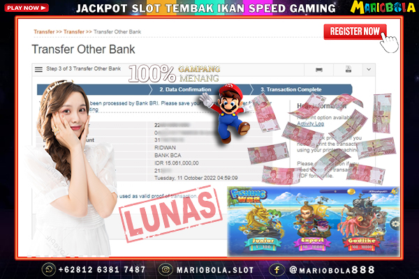 JACKPOT SPEED GAMING DI MARIO BOLA 11 OKTOBER 2022